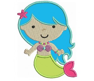 Stickmuster - Meerjungfrau